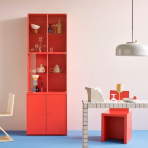 Montana Rise Display Cabinet Wall or Plinth Mounted in Different Colours