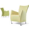 Montis Windy Armchair Lounge Chair in Fabric or Leather