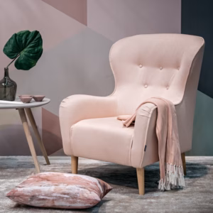 Furninova Ellen Armchair Longue Chair in Fabric or Leather