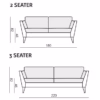Sits Mynta Sofa Upholstered in Fabric, Leather