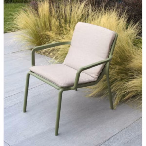 Nardi Outdoor Doga Relax Lounge Chair with Waterproof Bench Cushion