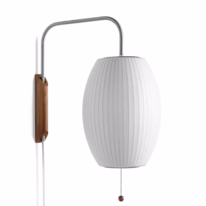 Nelson Cigar Wall Sconce Cabled Light by Hay