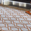 Nexus Fine Lines Orange Rug by Asiatic
