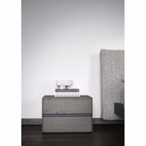Novamobili PITAGORA 2 Drawer Bedside Table 47.8cm Width