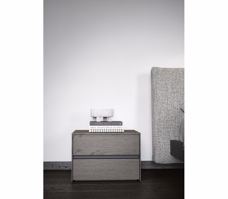 Novamobili PITAGORA 2 Drawer Bedside Table 47.8cm Width