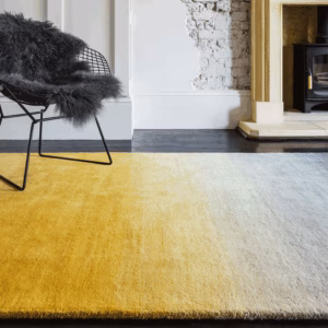 Ombre Mustard Rug by Asiatic
