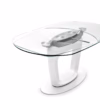 Orbital Glass Extending Table by Calligaris