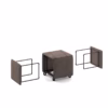 OZzio Italia Cubix Pouf Footstool with 4 Chairs
