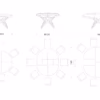 Ozzio Italia Big Round Extending Dining Table