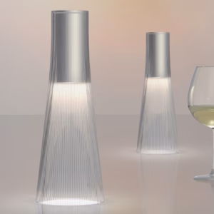 Pablo Design Candel Portable LED Silver Body Clear Diffuser USB Charging