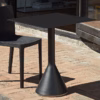 Palissade Cone Square Black Table by Hay