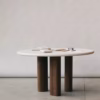 Paul Rogers Pillar Round Dining Table 