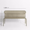 Petite Friture Week-end Outdoor Bench With Back