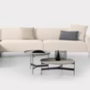 Pianca Abaco Round Coffee Table 76 Loud Metal, Leather, Marble, Conrete or Glass