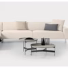 Pianca Abaco Round Coffee Table 76 Loud Metal, Leather, Marble, Conrete or Glass
