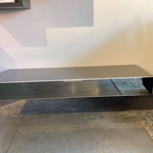 Pianca Media Unit Wall Mounted in Glossy Dark Grey