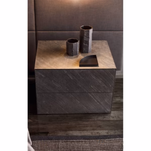 Pianca Norma 42cm Height Bedside Table or Cabinet Chest 2 Drawers
