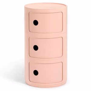 Kartell 3 Door Componibili Bio Pink Storage Unit