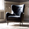 SITS Pola Armchair Fabric, Leather Upholstery