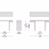 Porada Miyabi Console Table, in 2 Different Sizes & Colours