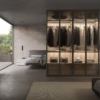 Presotto Telaio Vetro Hinged Door Wardrobe