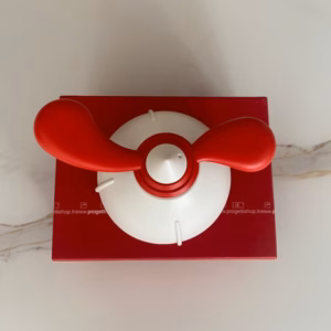 Progetti Dada Wall Clock - White/Red
