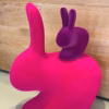 Qeeboo Rabbit Chair Baby Velvet Finish in 6 Colours