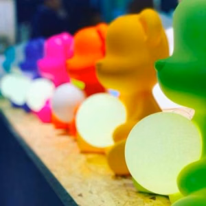 Qeeboo Teddy Girl Lamp Light with Rechargeable Led in 9 Colours