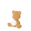 Qeeboo Teddy Girl Lamp Velvet Finish with Rechargeable Led