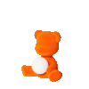 Qeeboo Teddy Girl Lamp Velvet Finish with Rechargeable Led