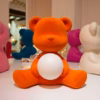 Qeeboo Teddy Girl Lamp Velvet Finish with Rechargeable Led