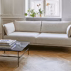 Silhouette 3 Seater Sofa with Wood Legs by Hay