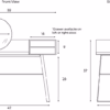 Sangiacomo Segreto Dressing Vanity Makeup Table