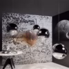Tom Dixon Silver Mirror Ball Pendant Light