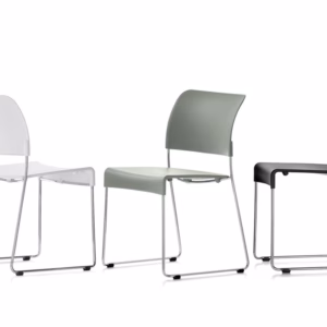 Vitra SIM Stackable Chair, Plastic and Steel