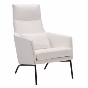 SITS Siri Armchair Lounge Chair in Fabric or Leather with Metal Frame