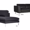 Sits Tokyo Sofa Upholstered in Fabric, Leather 