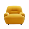 Sits Uma Armchair Upholstered in Fabric or Leather