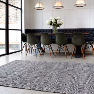 Sloan Black White Rug by Asiatic