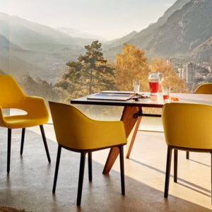 Vitra Softshell Chair, Fabric, Leather Upholstery