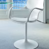 Sovet Italia Flute Girevole Swivel Chair with Arms