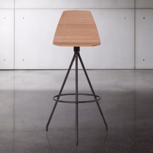 Sovet Italia Sila Bar Stool in 3 Different Wood Finishes
