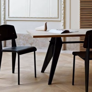 Vitra Standard SP Chair, Solid Wood and Metal