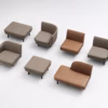 Sum 2 seater Aluminum Synergy Modular Sofa By Normann Copenhagen