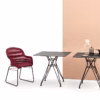 Suri Sleigh Chair with Arms by Bontempi Casa
