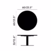 Tom Dixon Flash Side Table Circle in Black