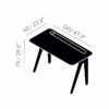 Tom Dixon Slab Small Desk in Natural Oak