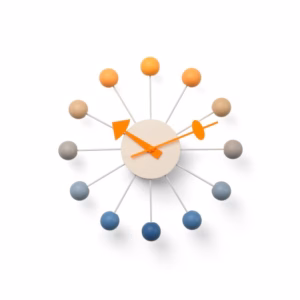 Vitra George Nelson Ball Wall Clock - Limited Edition Sunrise