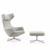 Vitra Grand Repos Armchair Lounge Chair in Leather or Fabric Optional Ottoman or Panchina