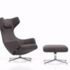 Vitra Grand Repos Armchair Lounge Chair in Leather or Fabric Optional Ottoman or Panchina